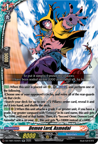 Demon Lord, Asmodai - DZ-TB01/034EN