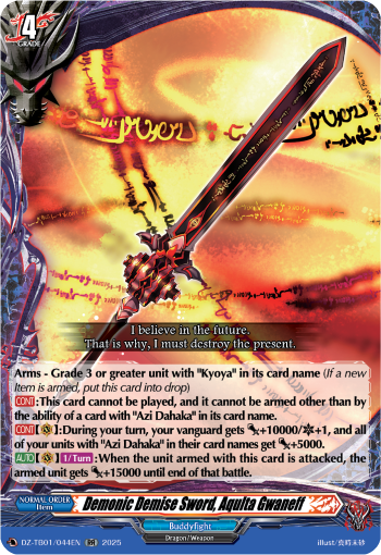 Demonic Demise Sword, Aqulta Gwaneff - DZ-TB01/044EN