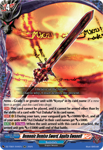 Demonic Demise Sword, Aqulta Gwaneff - DZ-TB01/044EN
