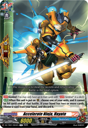 Accelerate Ninja, Hayate - DZ-TB01/064EN