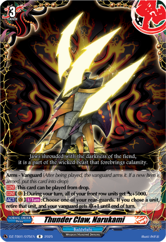 Thunder Claw, Narukami - DZ-TB01/075EN