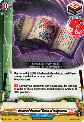Hundred Demons' Tome of Judgement - DZ-TB01/119EN
