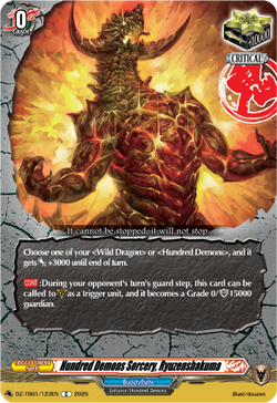 Hundred Demons Sorcery, Ryuzenshakuma - DZ-TB01/123EN
