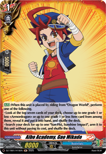 Aibo Academy, Gao Mikado (Holo) - DZ-TB01/H15EN