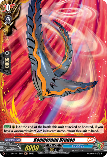 Boomerang Dragon (Holo) - DZ-TB01/H18EN
