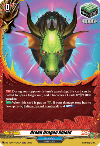 Green Dragon Shield (Holo) - DZ-TB01/H26EN