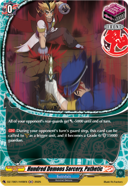 Hundred Demons Sorcery, Pathetic (Holo) - DZ-TB01/H49EN