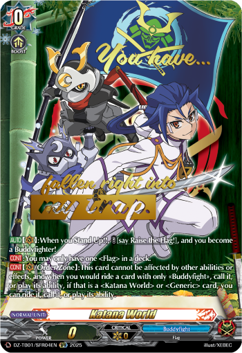 Katana World (SFR) - DZ-TB01/SFR04EN