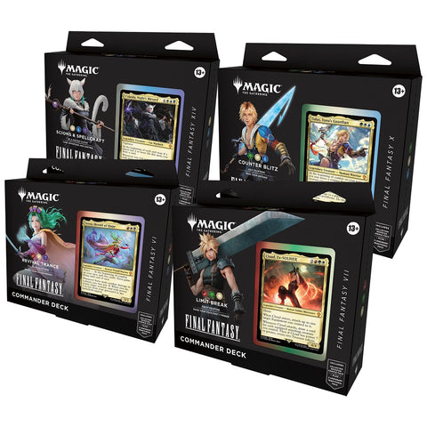 MTG - Universes Beyond: Final Fantasy - Commander Decks - Set of 4 (Pre-Order)