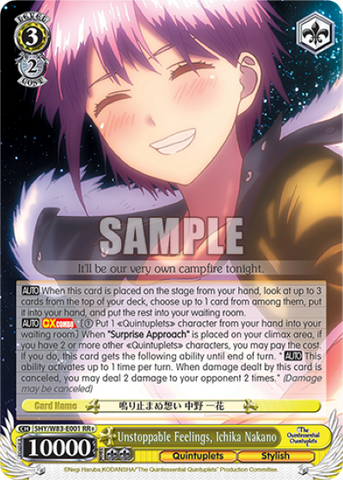 Unstoppable Feelings, Ichika Nakano