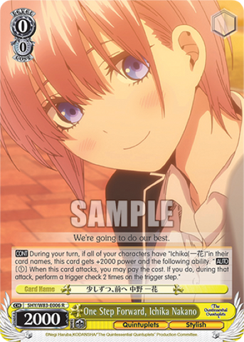 One Step Forward, Ichika Nakano