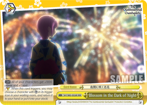 Blossom in the Dark of Night (RRR)