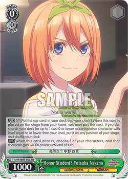 Honor Student? Yotsuba Nakano
