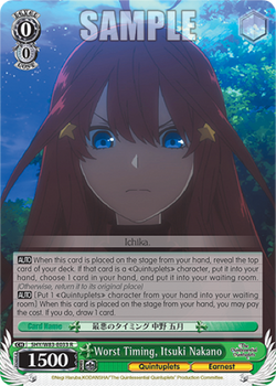 Worst Timing, Itsuki Nakano