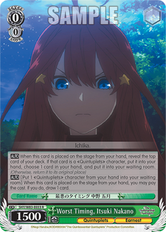 Worst Timing, Itsuki Nakano