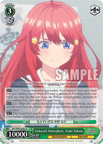Awkward Atmosphere, Itsuki Nakano