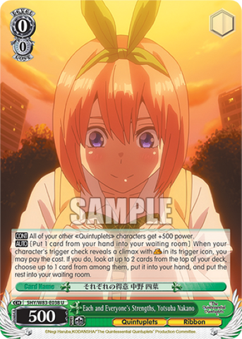 Each and Everyone's Strengths, Yotsuba Nakano