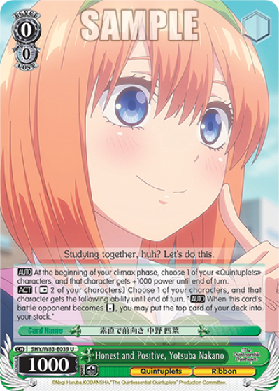 Honest and Positive, Yotsuba Nakano