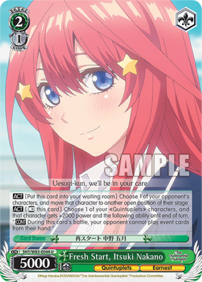 Fresh Start, Itsuki Nakano