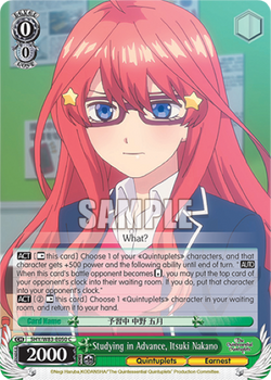Studying in Advance, Itsuki Nakano