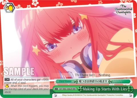 Making Up Starts With Lies (RRR)