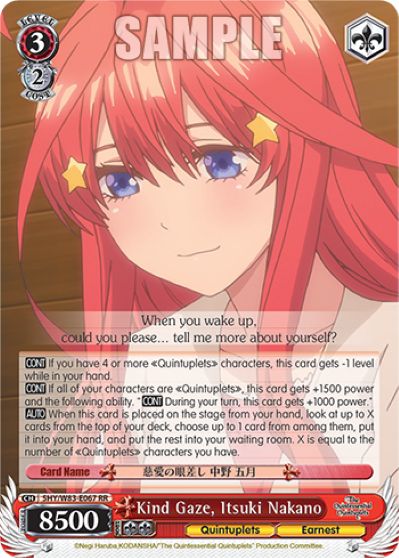 Kind Gaze, Itsuki Nakano