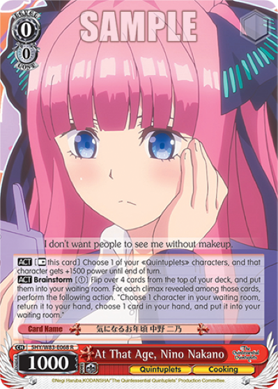 At That Age, Nino Nakano