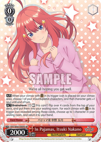 In Pajamas, Itsuki Nakano (SR)