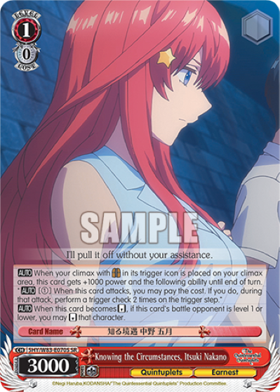 Knowing the Circumstances, Itsuki Nakano (SR)