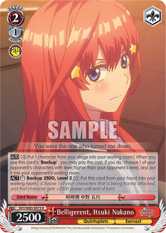 Belligerent, Itsuki Nakano