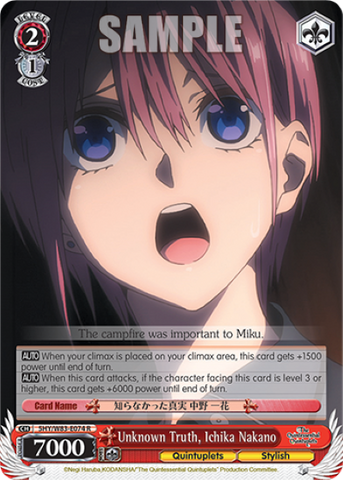 Unknown Truth, Ichika Nakano
