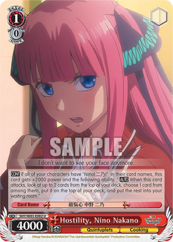 Hostility, Nino Nakano