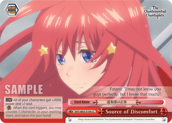 Source of Discomfort