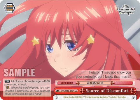 Source of Discomfort