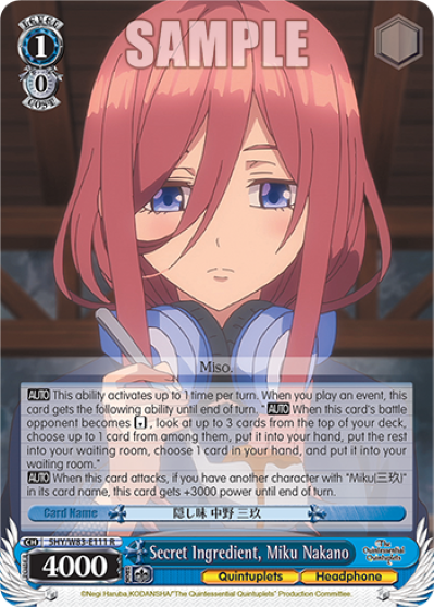 Secret Ingredient, Miku Nakano