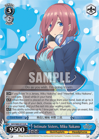 Intimate Sisters, Miku Nakano