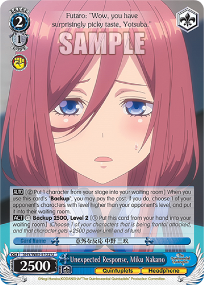 Unexpected Response, Miku Nakano