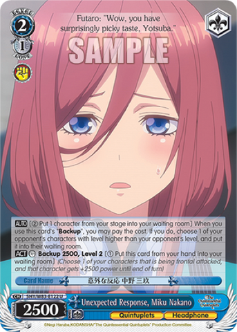 Unexpected Response, Miku Nakano