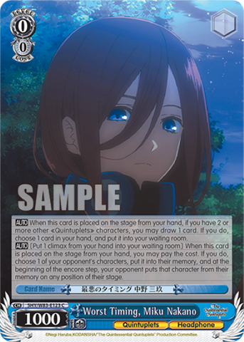 Worst Timing, Miku Nakano