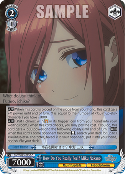 How Do You Really Feel? Miku Nakano