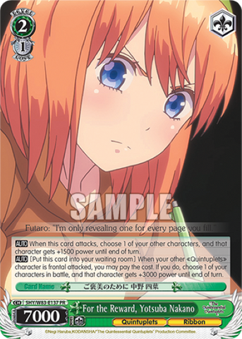 For the Reward, Yotsuba Nakano