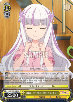 One of the Twins, Yui