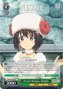 Event Bonus, Maple