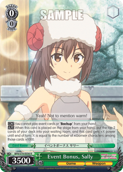 Event Bonus, Sally