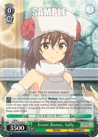 Event Bonus, Sally