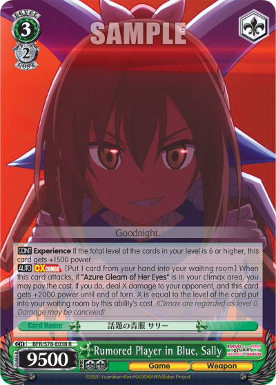 Rumored Player in Blue, Sally
