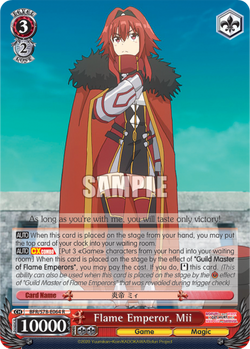 Flame Emperor, Mii