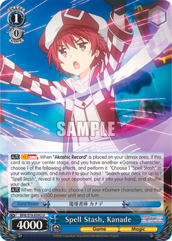 Spell Stash, Kanade