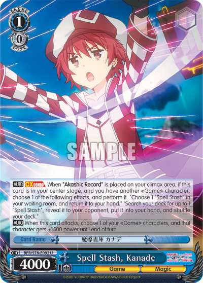 Spell Stash, Kanade