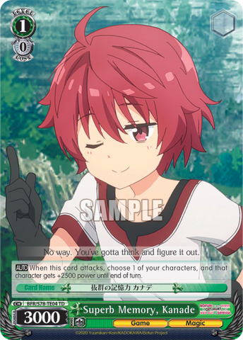 Superb Memory, Kanade